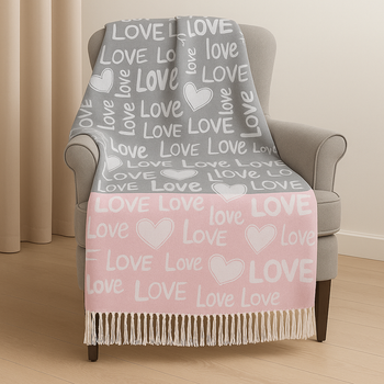 Плед хлопковый Love You 140 x 200 см (4708)