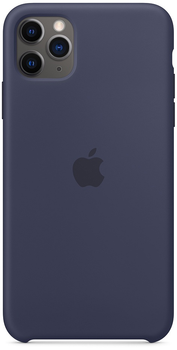 Etui plecki Apple Silicone Case do Apple iPhone 11 Pro Max Midnight Blue (MWYW2)