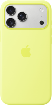 Etui plecki Apple Silicone Case with MagSafe do Apple iPhone 17 Pro Max Neon Yellow (MGFM4)
