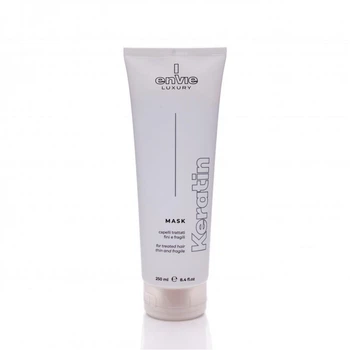Маска для восстановления поврежденных волос капиллярная ENVIE LUXURY KERATIN с кератином 250ml~