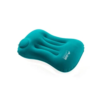 Подушка кемпінгова надувна BISINNA Camping Inflatable Pillow Portable Ultralight Travel Hiking Air Sleeping for Neck and Lumbar Support BLUE