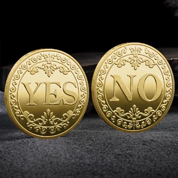Сувенірна монета для прийняття рішень YES/NO 3701 золота