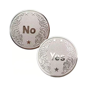 Сувенірна монета для прийняття рішень YES/NO 3802 (срібляста)