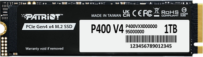 Patriot P400 V4 1TB M.2 2280 NVMe PCIe 4.0 x4 TLC (P400VP1TBM28H)