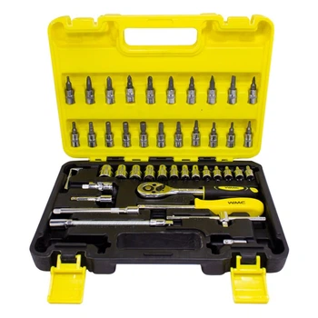 Набор инструментов 46 предметов 1/4''(6-гр.) WMC TOOLS WT-2462-5 EURO
