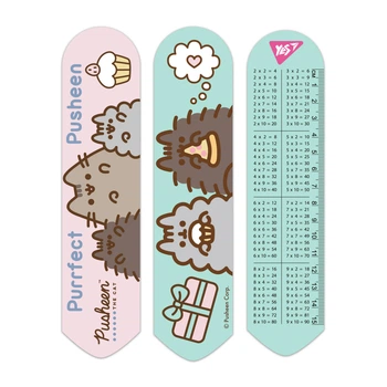 Закладки для підручників YES, Pusheen, пластикові, 2D, Рожево-зелені (708341)