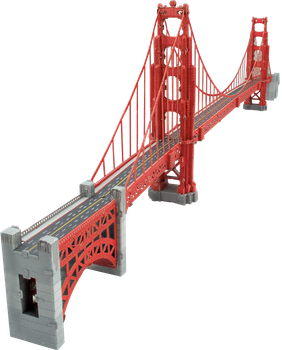 Металлический 3D конструктор Metal Earth Premium "Golden Gate Bridge" (PS2013)