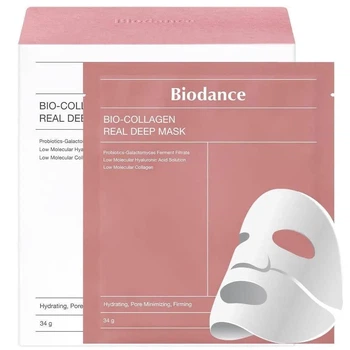 Зміцнювальна колагенова маска для обличчя Biodance Bio Collagen Real Deep Mask 1 шт./34g
