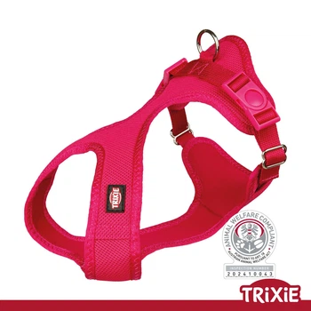 Шлея Trixie 16268 для собак Soft м'яка нейлон фуксія розмір XS-S 35-45 см/15 мм (TX-16268) 4047974162682