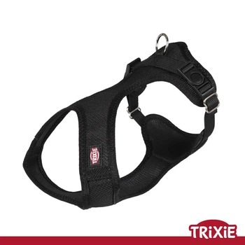 Шлея Trixie 16241 для собак Soft м'яка нейлон чорна розмір XXS-XS 25-35 см/15 мм (TX-16241) 4047974162415