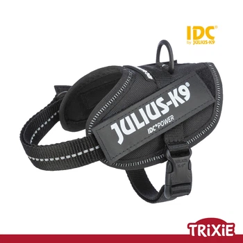 Шлейка тренировочная Trixie 14811 для щенков "Julius-K9® IDC", 2XS/Baby 2: 33-45см/18мм, черный (TX-14811) 5999053616113