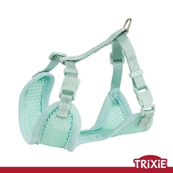 Шлей с поводком Trixie 15565 для щенков S–M 26–34 см х 10 мм 2,00 м мятный (TX-15565) 4011905155654