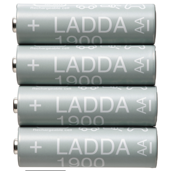 Аккумуляторная батарея, БЕЗ ЗАРЯДКИ!!! HR06 AA 1,2В, 1900 мАч, ИКЕА LADDA 005.098.14