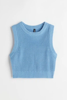 Жіночий жилет H&M 209327-4 XS(160/80) блакитний (2093270002)