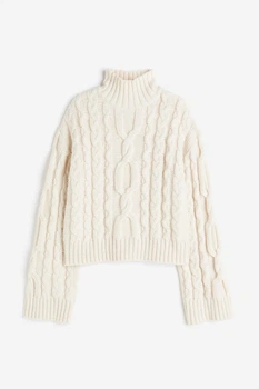 Жіночий светр H&M 207147-2 XL(180/116) молочний (2071470006)