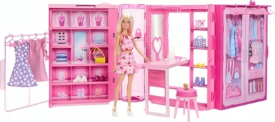 Стильна гардеробна Barbie з лялькою (HXD58) (0194735227396)