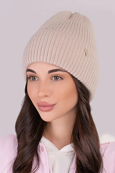 Шапка женская Flirt Ким 56-58 Светло бежевый