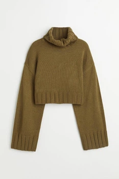 Жіночий светр H&M 207872-4 M(170/96) зелений (2078720004)