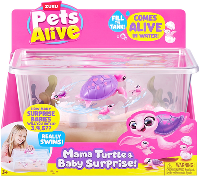 Інтерактивний ігровий набір Pets Alive Мама черепаха з сюрпризом (9560)