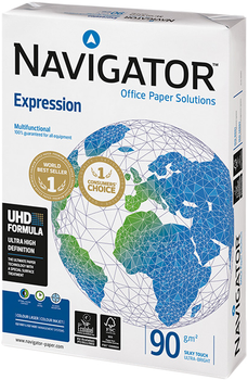 Папір Navigator Expression А4 90 г/м² клас А 500 аркушів Білий (5602024005013)