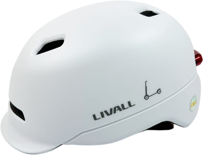 Велосипедний шолом Livall C20 M 54-58 см Білий (LIV-000C20-4242)
