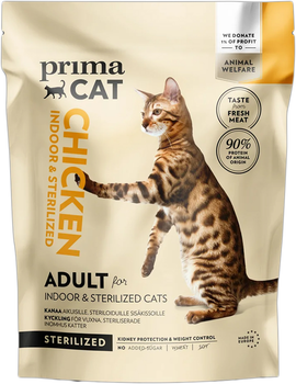 Сухий корм для стерилізованих котів PrimaCat Chicken 1.4 кг (6430069580597)