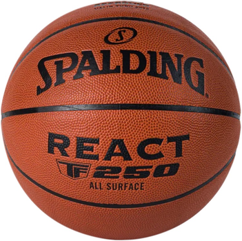 Piłka do koszykówki Spalding React TF-250 FIBA Uniwersalna 7 Pomarańczowa 76967Z (689344407005)