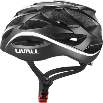 Велосипедний шолом Livall BH62 NEO L 55-61 см Чорний/Білий (ZHLIV-TBH62N-4041)