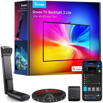 Набір адаптивного підсвічування Govee Backlight 3 Lite 40-50', RGBICW, WI-FI/Bluetooth Чорний (H60973D1)