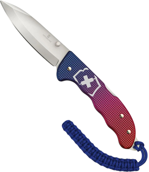 Nóż Victorinox Evoke Alox 136 mm 5 funkcji Żłobkowany niebiesko-czerwony gradient (0.9415.D221)