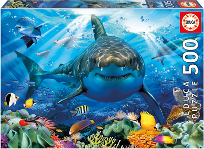 Puzzle Educa Żarłacz biały 500 elementów (8412668184787)