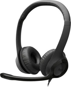Słuchawki Logitech H390 USB-C Midnight Black (981-001576)