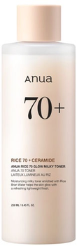 Тонер для обличчя Anua Rice 70 Glow Milky з керамідами 250 мл (8809640735455)