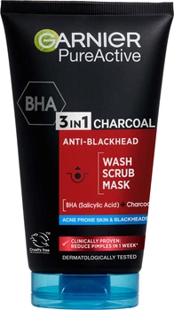 Гель для вмивання Garnier Skin Naturals 3w1 Black Pure Active очищаючий 150 мл (3600542084437)