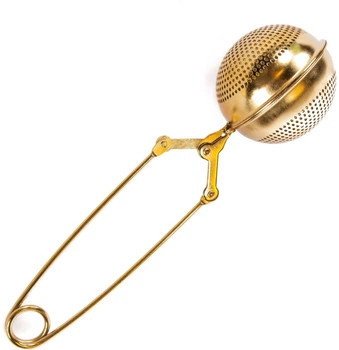 Zaparzacz do herbaty Homla Jalo złoty 17 x 5 x 3.5 cm (153858) (5902869909874)