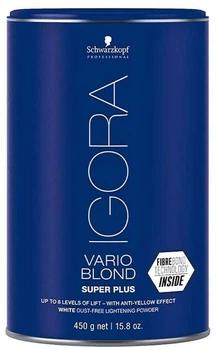 Освітлювальний порошок Schwarzkopf Professional Igora Vario Blond Super Plus 450 г (4045787401318)