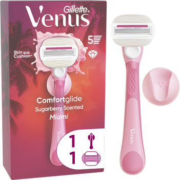 Станок для гоління жіночий Venus Comfortglide Miami Sugarberry з 1 змінним картриджем (8700216674195)