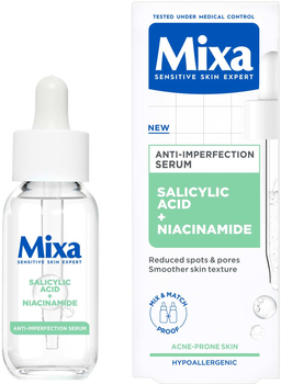 Serum do twarzy Mixa Anti-Imperfection z kwasem salicylowym i niacynamidem 30 ml (3600551136967)