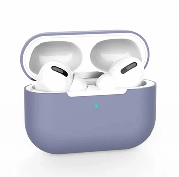 Чехол для наушников Airpods Pro 1 Пепельно - Синий