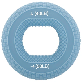 Еспандер кистьовий Кільце (1шт) JELLO (силікон, навантаження 40LB-50LB, d-7,5см, Синій) (JLA472_Синій_40LB-50LB)