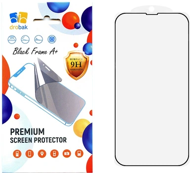 Захисне скло Drobak для Apple iPhone Air Black Frame A+ (333340)