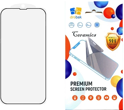 Защитное стекло Drobak Ceramics для Apple iPhone 17 Pro Black (333354)