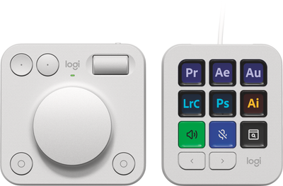 Konsola Logitech MX Creative Console Bluetooth/USB Pale Grey (920-012932)