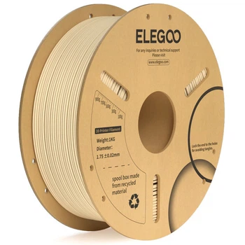 Філамент ELEGOO PLA+ Beige 1.75mm , екологічна паперова котушка, 1kg (50.203.0235)