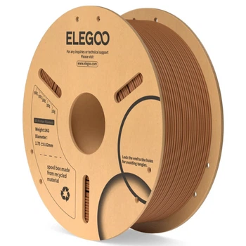 Філамент ELEGOO PLA Brown 1.75mm , екологічна паперова котушка, 1kg (50.203.0167)