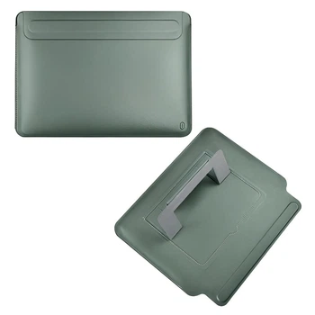 Чохол-конверт-підставка Wiwu Skin Pro Portable Stand Sleeve для MacBook Air 13" (2018-2020) / Pro 13" (2016-2022) Green