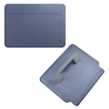 Чохол-конверт-підставка Wiwu Skin Pro Portable Stand Sleeve для MacBook Air 13" (2018-2020) / Pro 13" (2016-2022) Blue