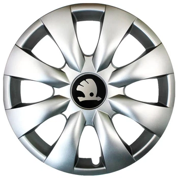 Автомобильные колпаки на колеса SKODA GREY R15 №316 SJS серебристые комплект 4шт TR0054028