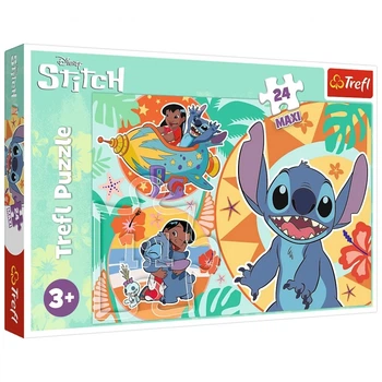 Пазл Trefl Maxi Lilo&Stitch Счастливый день 24 элемента [134432]