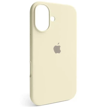 Чохол Fiji Silicone Case для Apple iPhone 16 бампер накладка Soft Touch з мікрофіброю Antique White